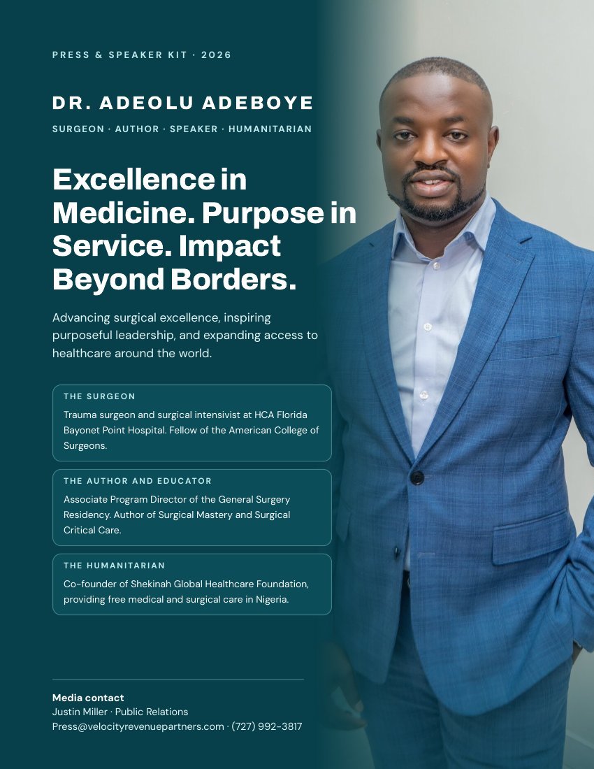 Cover of the Dr. Adeolu Adeboye Press and Speaker Kit 2026